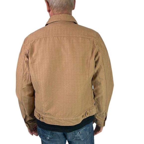 ts(s) Takuji Suzuki Ribbed Golden Tan Cotton/Linen Shirt Jacket Size JPN 2, S/M - Picture 4 of 11